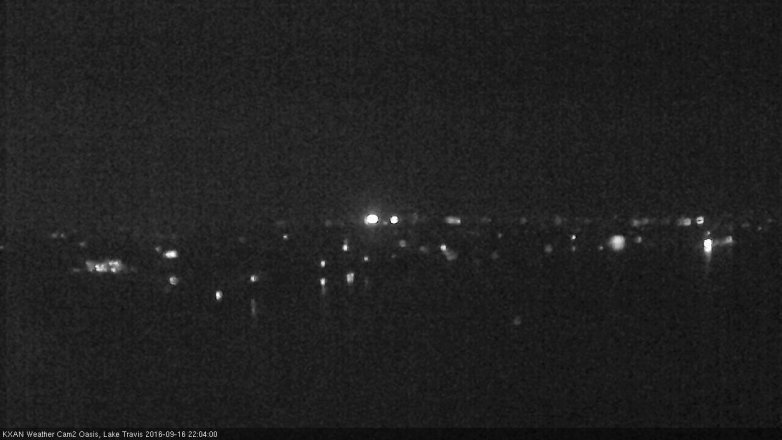 Lake Travis webcam, September 16, 2016 9:25 PM CT