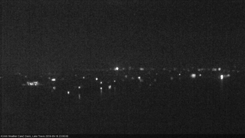 Lake Travis webcam, September 16, 2016 10:10 PM CT