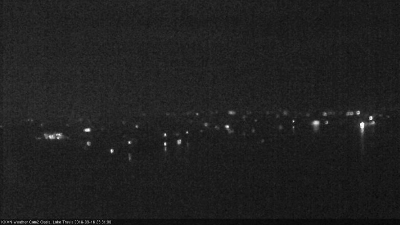 Lake Travis webcam, September 16, 2016 10:35 PM CT