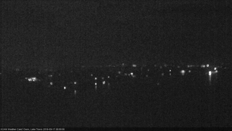 Lake Travis webcam, September 16, 2016 11:15 PM CT