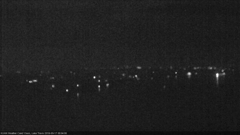 Lake Travis webcam, September 16, 2016 11:25 PM CT