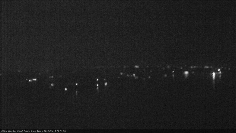 Lake Travis webcam, September 16, 2016 11:55 PM CT