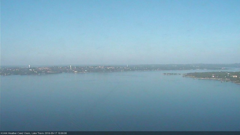 Lake Travis webcam, September 17, 2016 9:15 AM CT