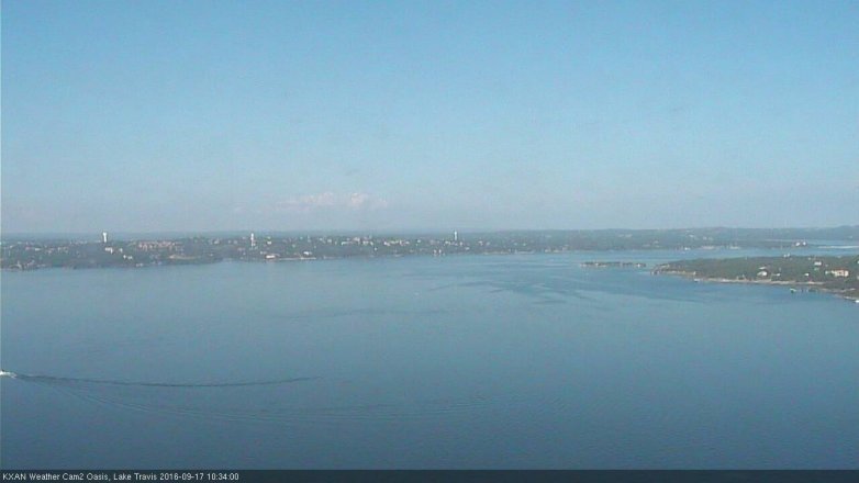 Lake Travis webcam, September 17, 2016 10:05 AM CT