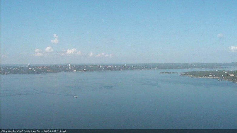 Lake Travis webcam, September 17, 2016 10:15 AM CT