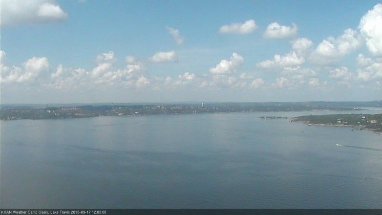 Lake Travis webcam, September 17, 2016 11:10 AM CT