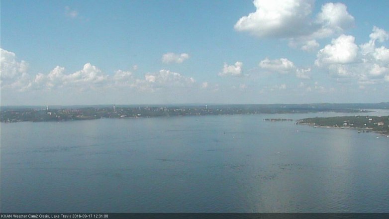 Lake Travis webcam, September 17, 2016 11:45 AM CT