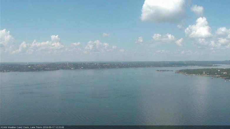 Lake Travis webcam, September 17, 2016 12:05 PM CT