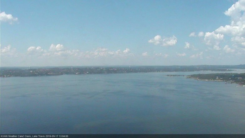 Lake Travis webcam, September 17, 2016 12:15 PM CT