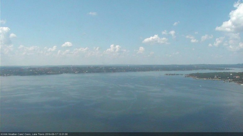 Lake Travis webcam, September 17, 2016 12:40 PM CT