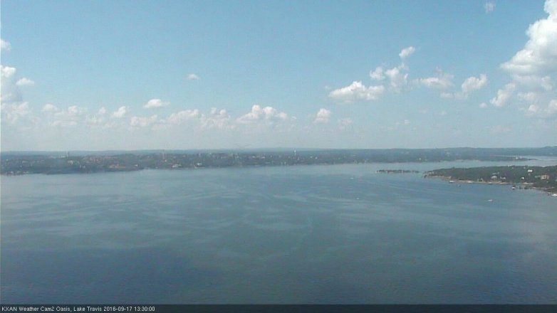 Lake Travis webcam, September 17, 2016 12:50 PM CT