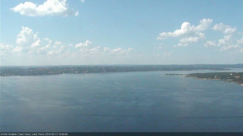 Lake Travis webcam, September 17, 2016 1:05 PM CT