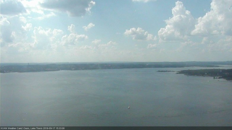 Lake Travis webcam, September 17, 2016 2:55 PM CT