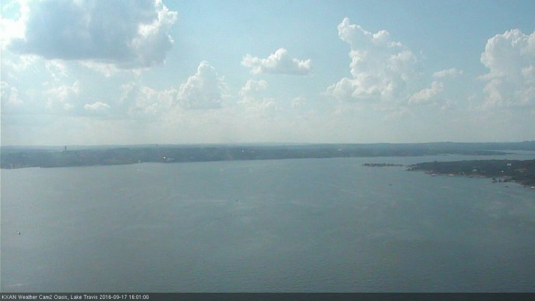 Lake Travis webcam, September 17, 2016 3:15 PM CT