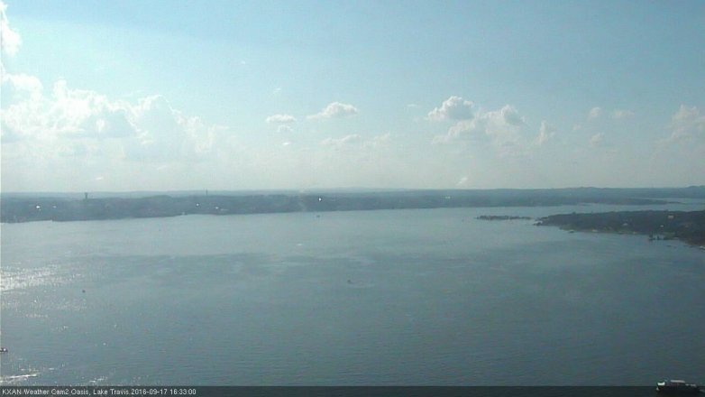 Lake Travis webcam, September 17, 2016 4:05 PM CT