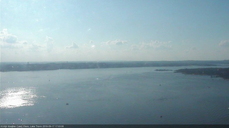 Lake Travis webcam, September 17, 2016 4:10 PM CT
