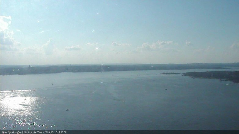 Lake Travis webcam, September 17, 2016 4:20 PM CT