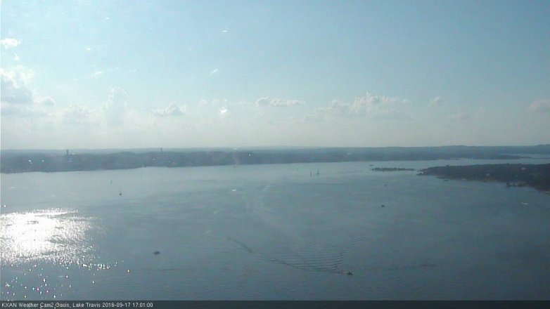 Lake Travis webcam, September 17, 2016 4:25 PM CT