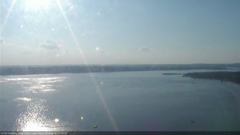 Lake Travis webcam, September 17, 2016 4:55 PM CT
