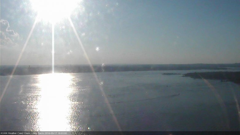 Lake Travis webcam, September 17, 2016 5:20 PM CT