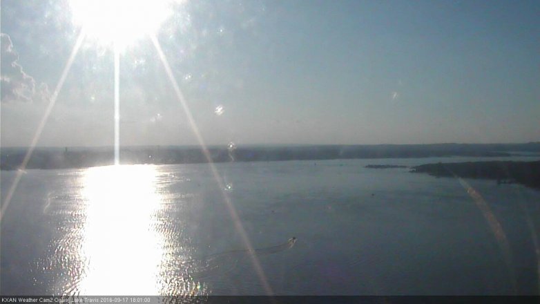 Lake Travis webcam, September 17, 2016 5:25 PM CT