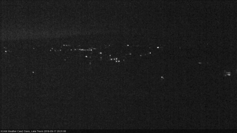 Lake Travis webcam, September 17, 2016 7:55 PM CT