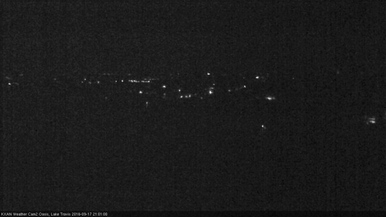 Lake Travis webcam, September 17, 2016 8:05 PM CT