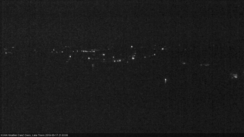 Lake Travis webcam, September 17, 2016 8:15 PM CT