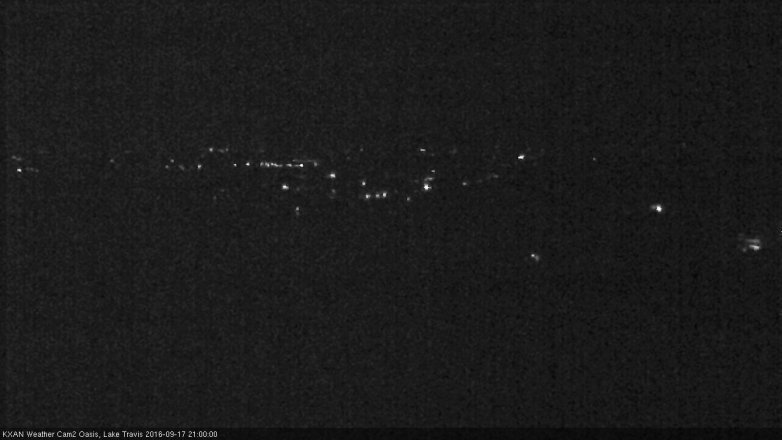 Lake Travis webcam, September 17, 2016 8:20 PM CT