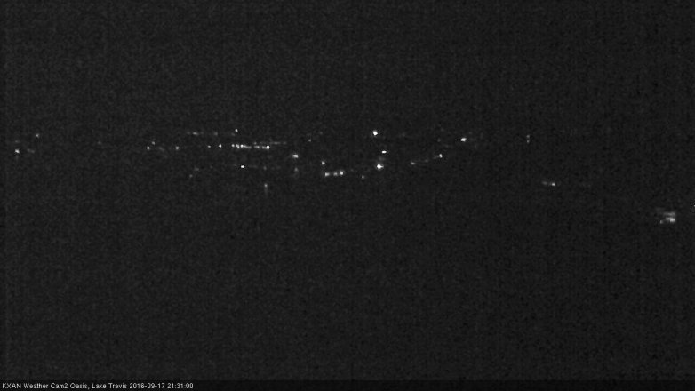Lake Travis webcam, September 17, 2016 8:40 PM CT