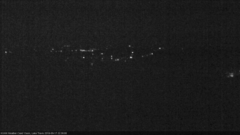 Lake Travis webcam, September 17, 2016 9:55 PM CT