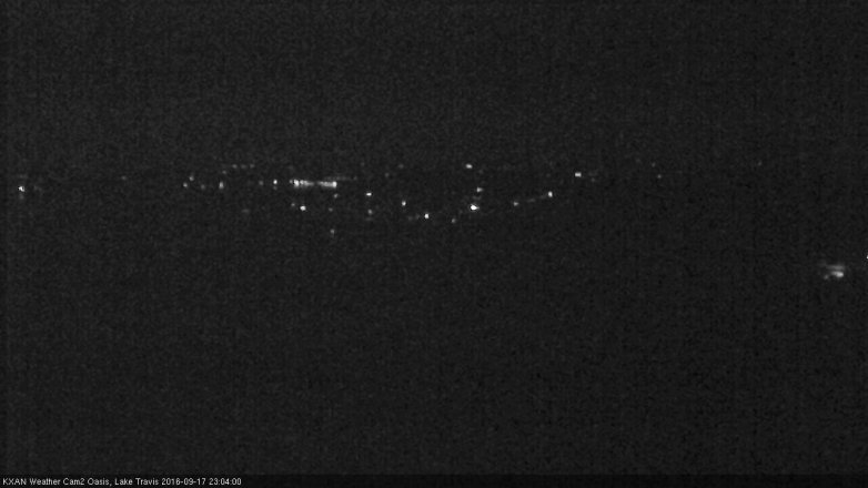 Lake Travis webcam, September 17, 2016 10:15 PM CT