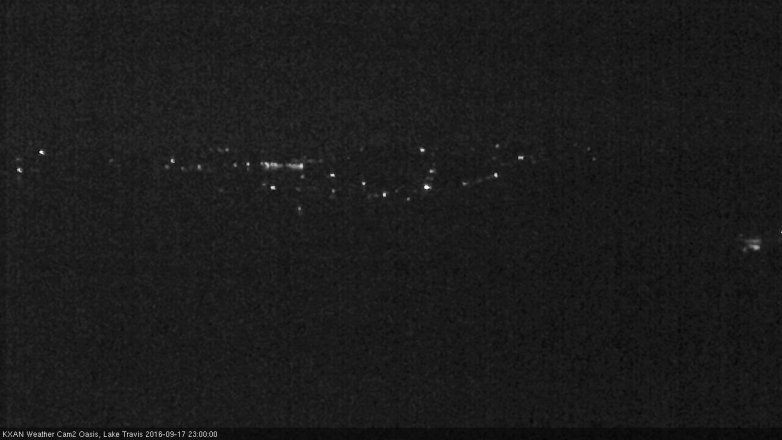 Lake Travis webcam, September 17, 2016 10:30 PM CT