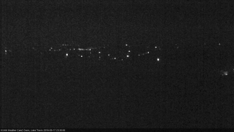 Lake Travis webcam, September 17, 2016 10:50 PM CT