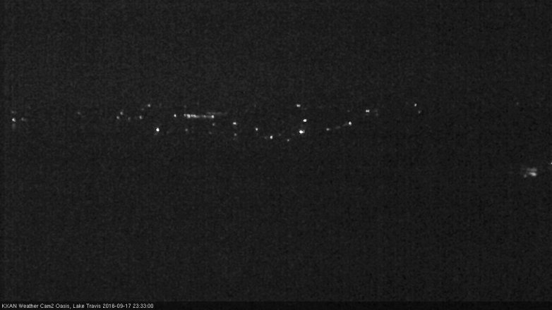 Lake Travis webcam, September 17, 2016 11:00 PM CT