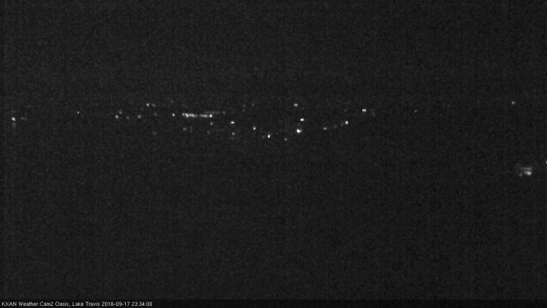 Lake Travis webcam, September 17, 2016 11:05 PM CT