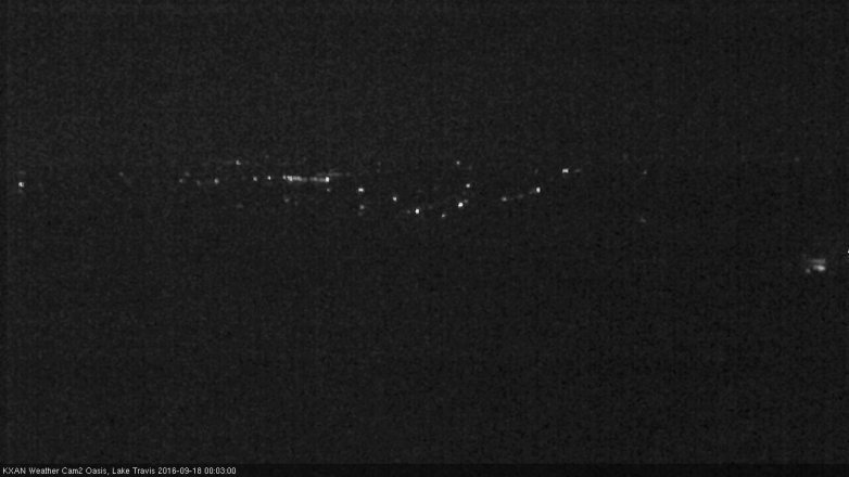 Lake Travis webcam, September 17, 2016 11:25 PM CT