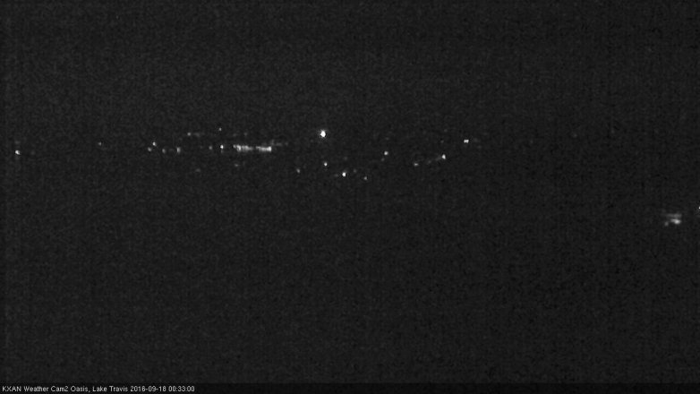 Lake Travis webcam, September 17, 2016 11:40 PM CT