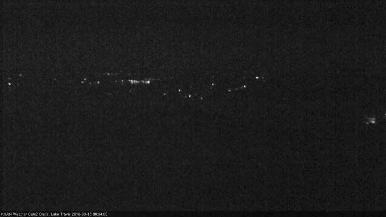 Lake Travis webcam, September 17, 2016 11:50 PM CT