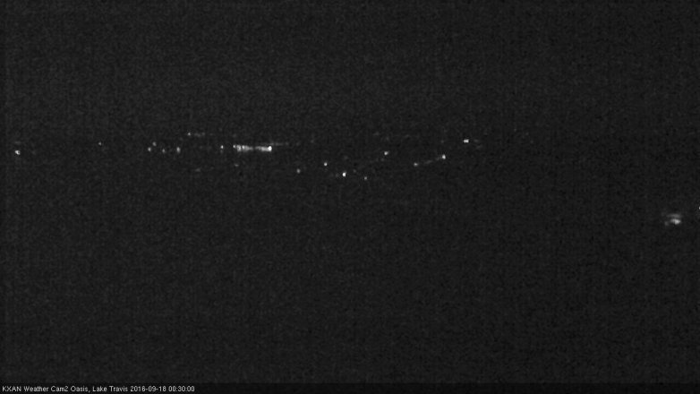 Lake Travis webcam, September 17, 2016 11:55 PM CT