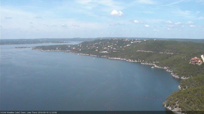 Lake Travis webcam, September 18, 2016 11:55 AM CT