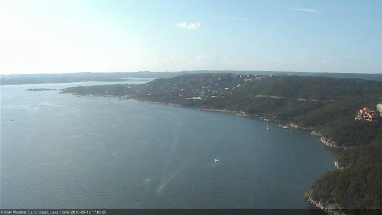 Lake Travis webcam, September 18, 2016 4:10 PM CT