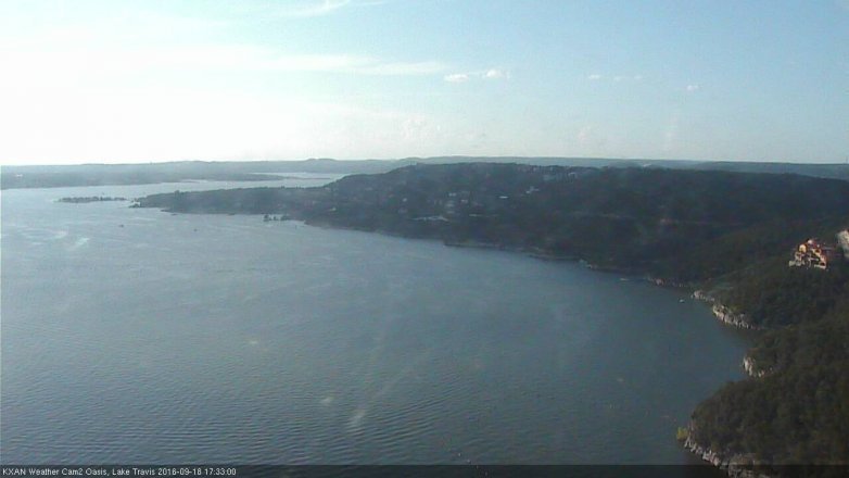 Lake Travis webcam, September 18, 2016 4:40 PM CT