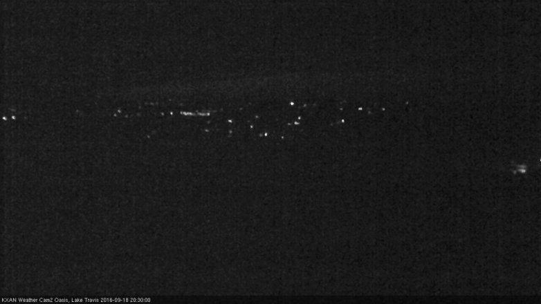 Lake Travis webcam, September 18, 2016 7:35 PM CT