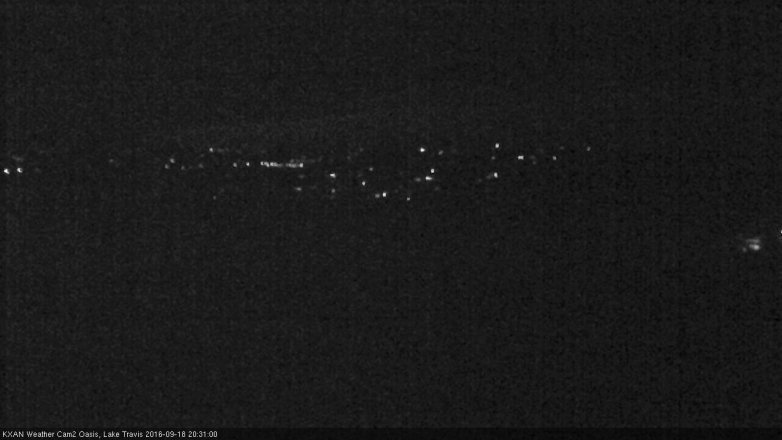 Lake Travis webcam, September 18, 2016 7:40 PM CT