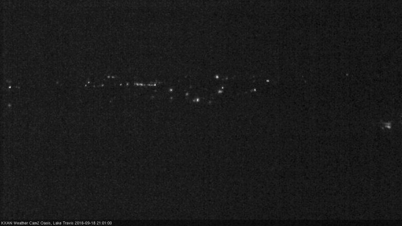 Lake Travis webcam, September 18, 2016 8:05 PM CT