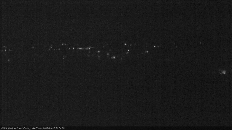 Lake Travis webcam, September 18, 2016 8:35 PM CT