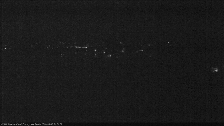 Lake Travis webcam, September 18, 2016 8:55 PM CT