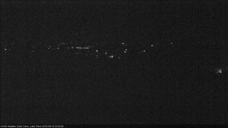 Lake Travis webcam, September 18, 2016 9:15 PM CT