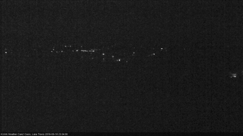 Lake Travis webcam, September 18, 2016 10:50 PM CT